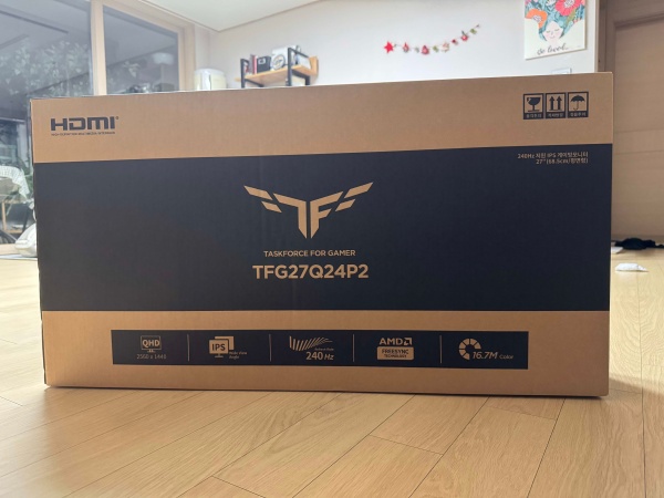 한성컴퓨터의 TFG27Q24P2는 27인치