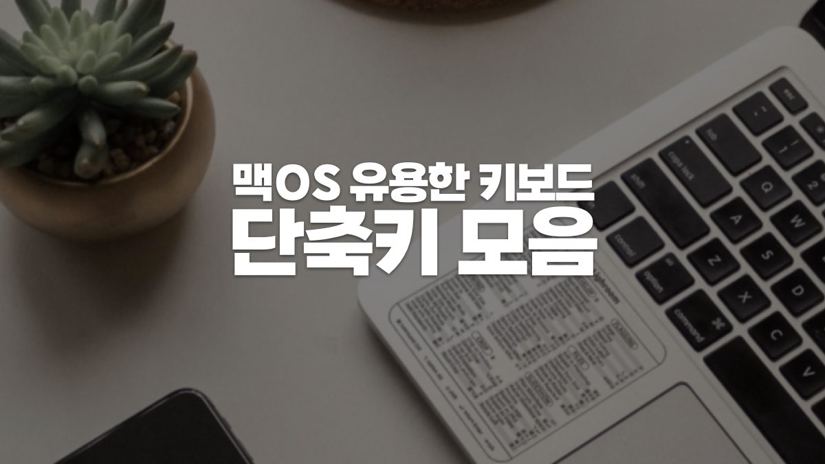 맥OS 유용한 단축키 단축키 모음