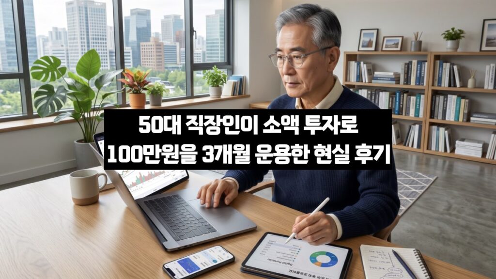 50대 직장인이 소액 투자로 100만원을 3개월 운용한 현실 후기