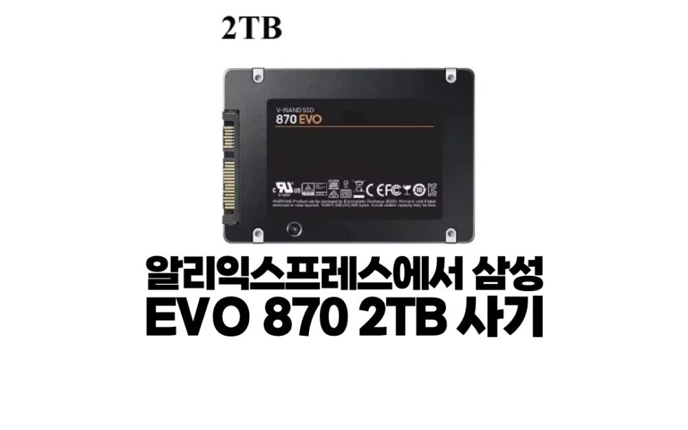 알리익스프레스에서 삼성 EVO 870 SSD 사기