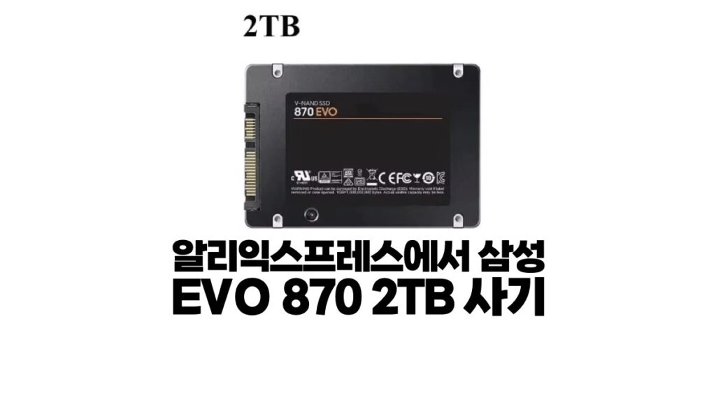 알리익스프레스에서 삼성 EVO 870 SSD 사기 당하다